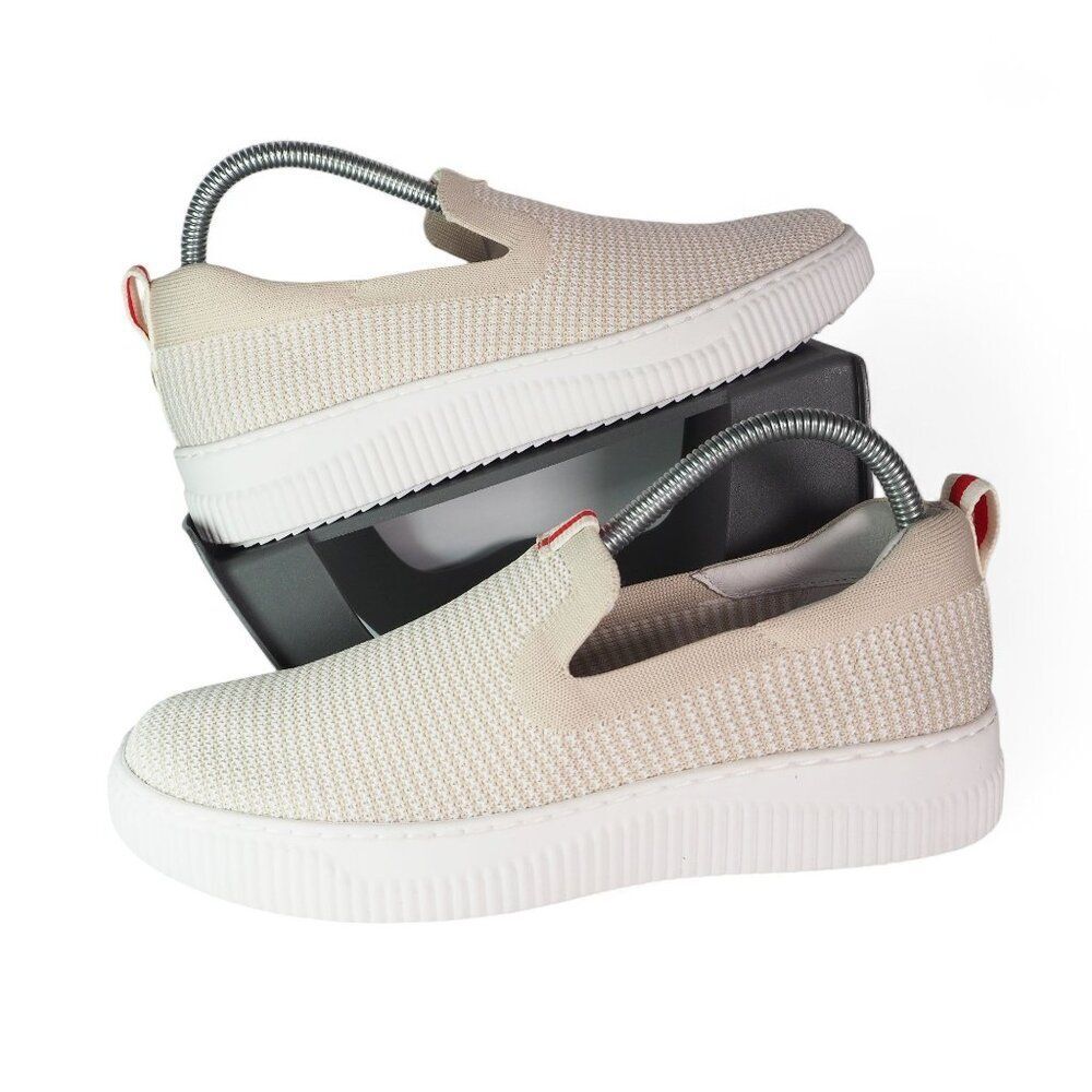 Women's Cream Slip-On Sneakers